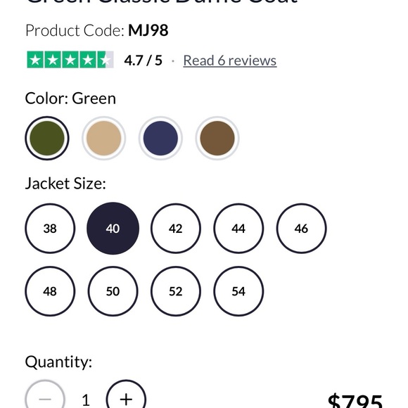 Peter Christian Men's Duffle Coat - Picture 2 of 5